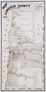 1895 Map of Lincoln County Oregon