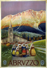 1920 Travel Poster of Abruzzo Italy