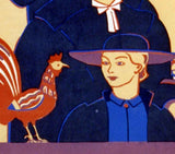 1936 Travel Poster of Pennsylvania Amish