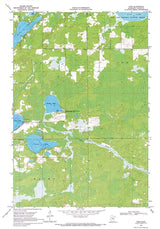 1969 Map of Thor Quadrangle Minnesota