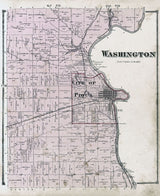 1871 Map of Washington Township Miami County Ohio