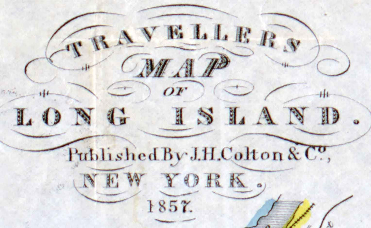 1855 Map of Long Island New York