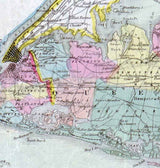 1855 Map of Long Island New York