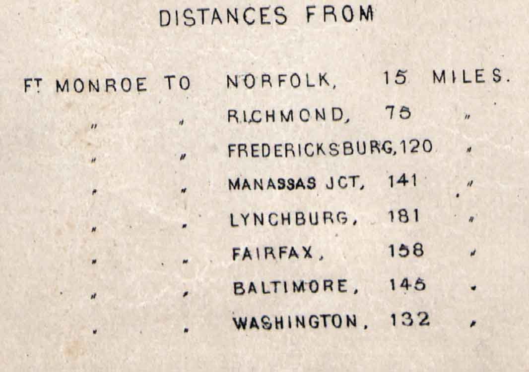 1861 Panoramic Virginia Maryland Delaware District of Columbia