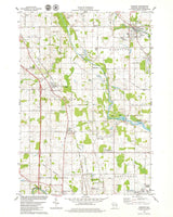 1978 Topo Map of Mishicot Wisconsin Quad