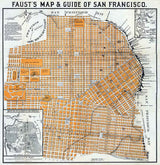 1882 Map of San Francisco Alcatraz San Mateo County