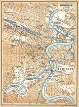 1907 Map of Winnipeg Canada