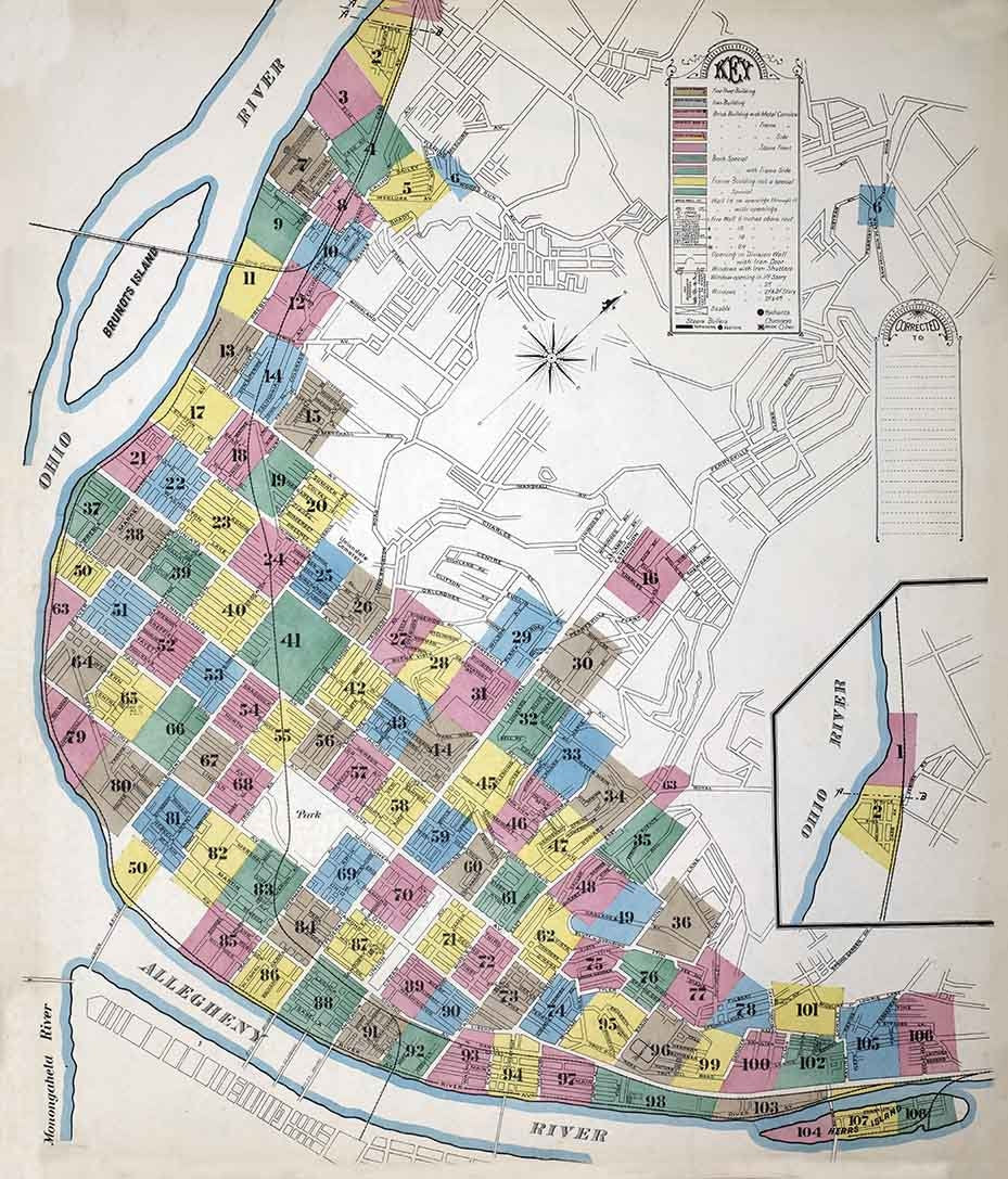 1893 Sanborn Map of Allegheny Pennsylvania