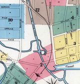 1894 Sanborn Map of Bristol Bucks County Pennsylvania