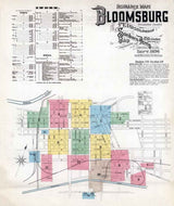 1896 Sanborn Map of Bloomsburg Columbia County Pennsylvania