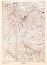 1894 Topo Map of Deadwood South Dakota