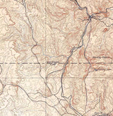 1896 Topo Map of Harney Peak South Dakota