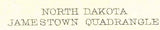 1896 Topo Map of Jamestown North Dakota