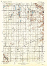 1897 Topo Map of Eckelson North Dakota Potter Hobart