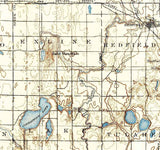 1899 Topo Map of Redfield South Dakota