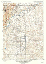 1900 Topo Map of Oelrichs South Dakota