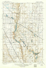 1900 Topo Map of Pingree North Dakota