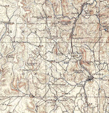 1901 Topo Map of Harney Peak South Dakota Jewel Cave