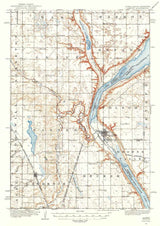 1916 Topo Map of Peever South Dakota