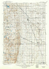 1925 Topo Map of Edgeley North Dakota