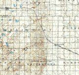 1925 Topo Map of Edgeley North Dakota