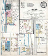 1885 Sanborn Map of Catasauqua Lehigh County Pennsylvania