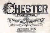 1885 Sanborn Map of Chester Delaware County Pennsylvania