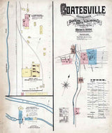 1886 Sanborn Map of Coatesville Chester County Pennsylvania