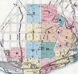 1886 Sanborn Map of Columbia Lancaster County Pennsylvania