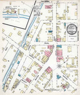 1891 Sanborn Map of Conneautville Crawford County Pennsylvania