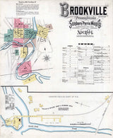 1894 Sanborn Map of Brookville Jefferson County Pennsylvania
