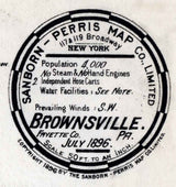 1896 Sanborn Map of Brownsville Fayette County Pennsylvania