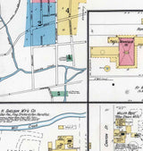 1892 Sanborn Map of Bangor Northampton County Pennsylvania