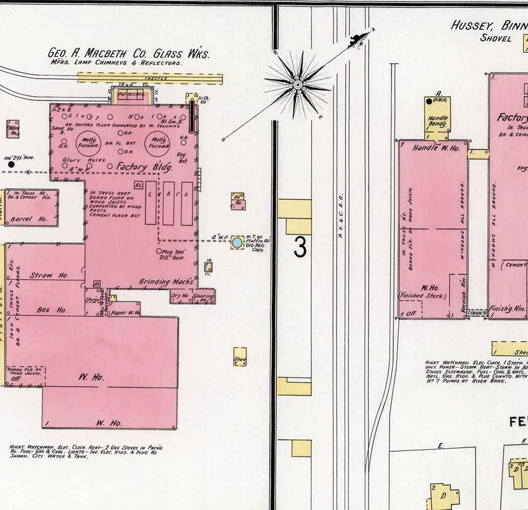 1897 Sanborn Map of Charleroi Washington County Pennsylvania