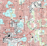 1994 Topo Map of Orlando East Florida