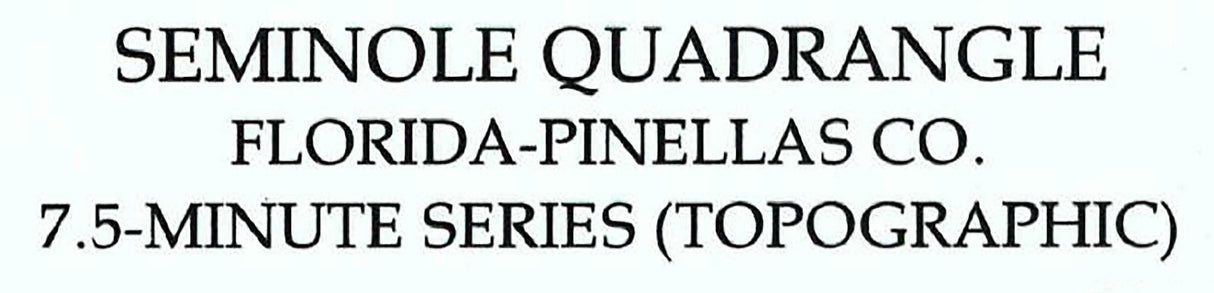 1995 Topo Map of Seminole Florida