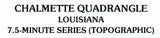 1998 Topo Map of Chalmette Louisiana LA