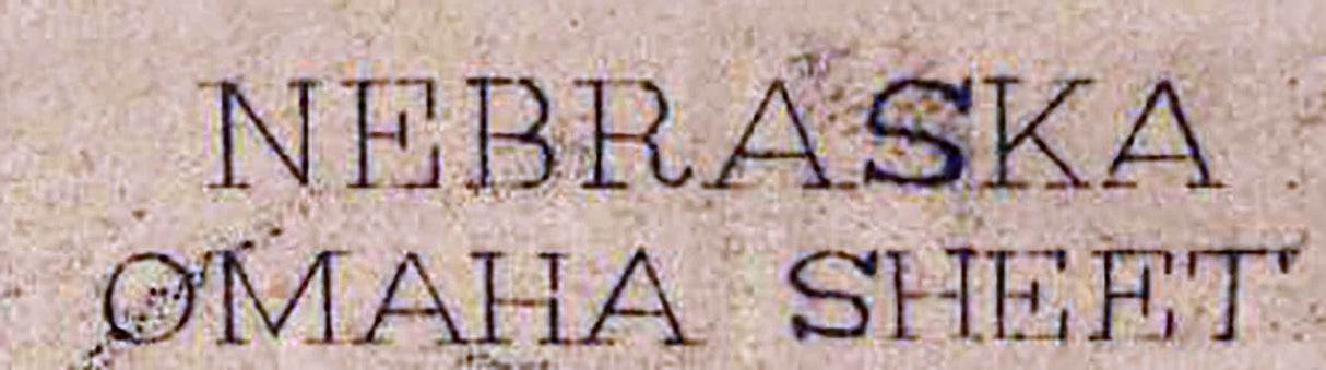 1893 Topo Map of Omaha Nebraska