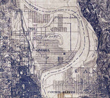1893 Topo Map of Omaha Nebraska
