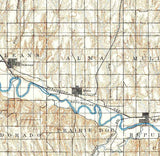 1896 Topo Map of Holdrege Nebraska Orleans Wilcox
