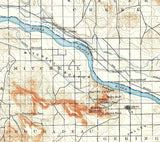 1898 Topo Map of Scotts Bluff Nebraska Harrisburg