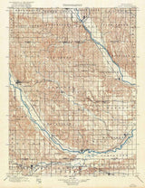 1899 Topo Map of Loup Nebraska North Fork River