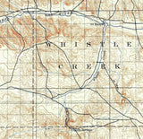1899 Topo Map of Whistle Creek Nebraska Snake Creek