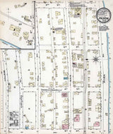 1886 Town Map of Emlenton Venango County Pennsylvania