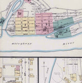 1886 Town Map of Freeport Armstrong County Pennsylvania