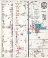 1886 Town Map of Hanover York County Pennsylvania