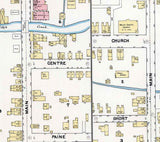 1891 Town Map of Edwardsville Luzerne County Pennsylvania
