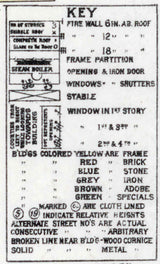 1891 Town Map of Grove City Mercer County Pennsylvania