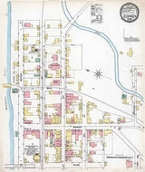 1895 Town Map of Elizabeth Allegheny County Pennsylvania