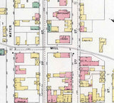 1895 Town Map of Elizabeth Allegheny County Pennsylvania